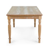SandRidge 63" Dining Table – Solid Pine, Rustic Coastal Charm